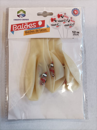 Kit de Balão C/ Escritos - 5 pcs